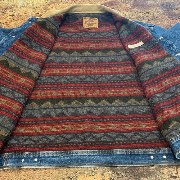 Sportsmaster DENIM JACKET 2XL w/lining EUC (Ericsson Logo) Rugged - Picture 9 of 12